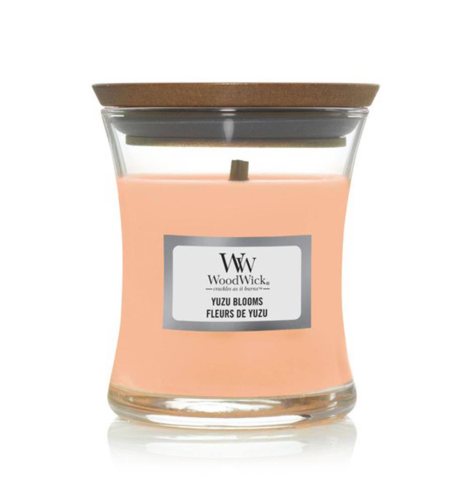 Ароматична свічка з ніжними квітковими нотами Woodwick Mini Yuzu Blooms 85 г